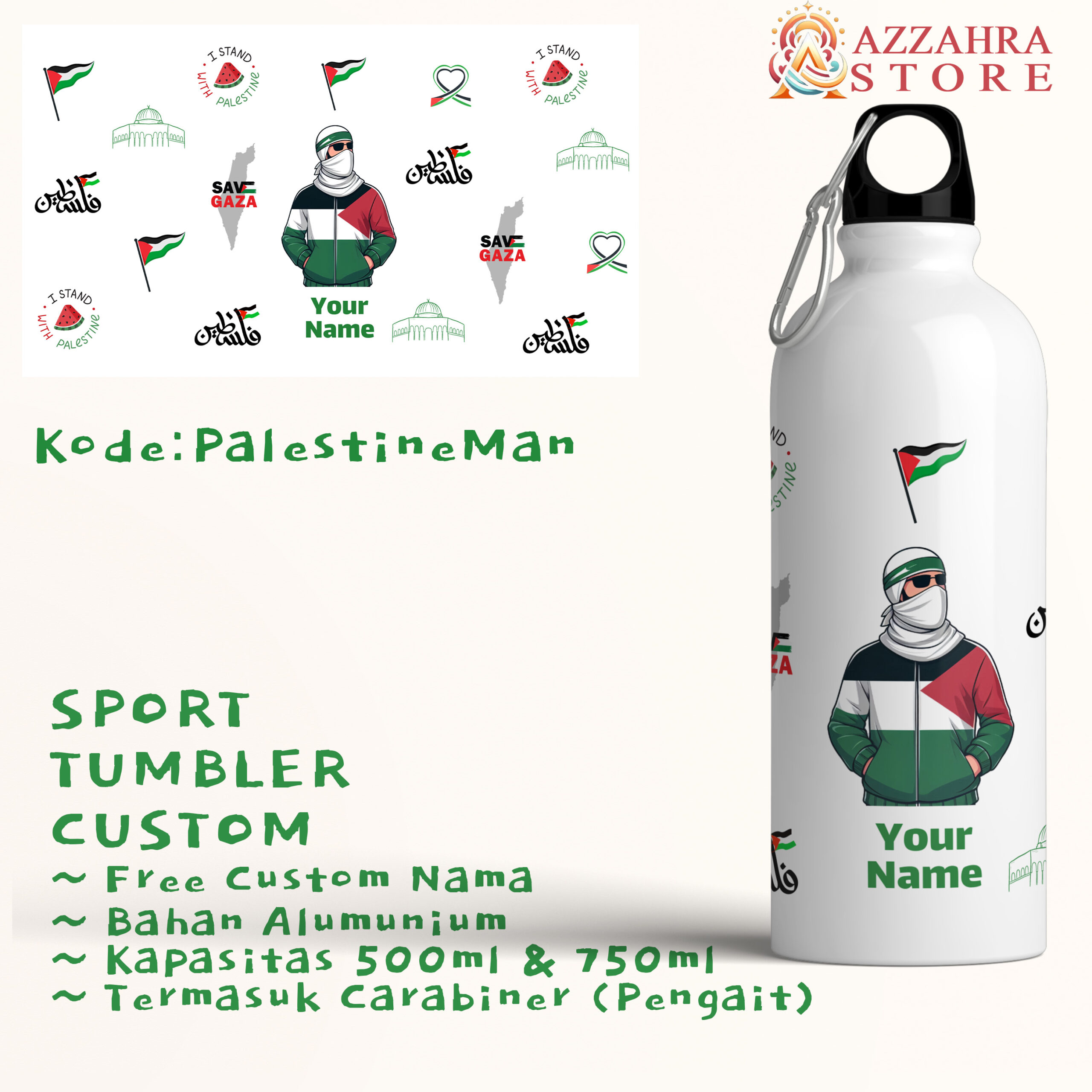 Tumbler PalestinaMan